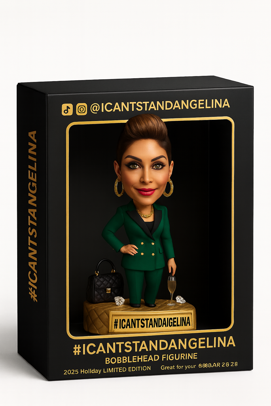 @ICantStand Angelina Signature Talking Bobblehead in Gift Box